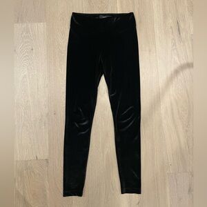 Talula Black Velvet Leggings